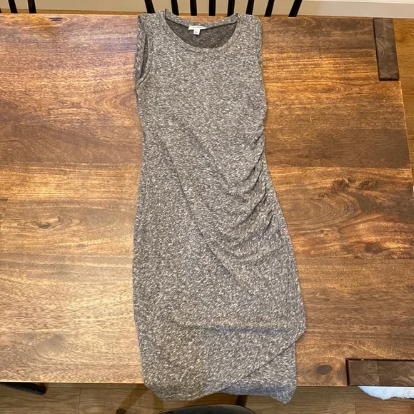 fit & flare ribbed maxi dress Lace Bodice Maxi Evening Dress in Grey main image 1